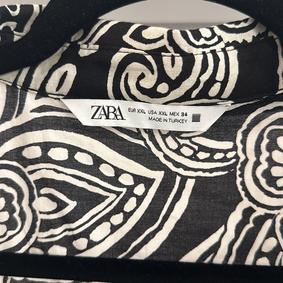 NWOT Zara BELTED PRINTED DRESS - Picture 6 of 8